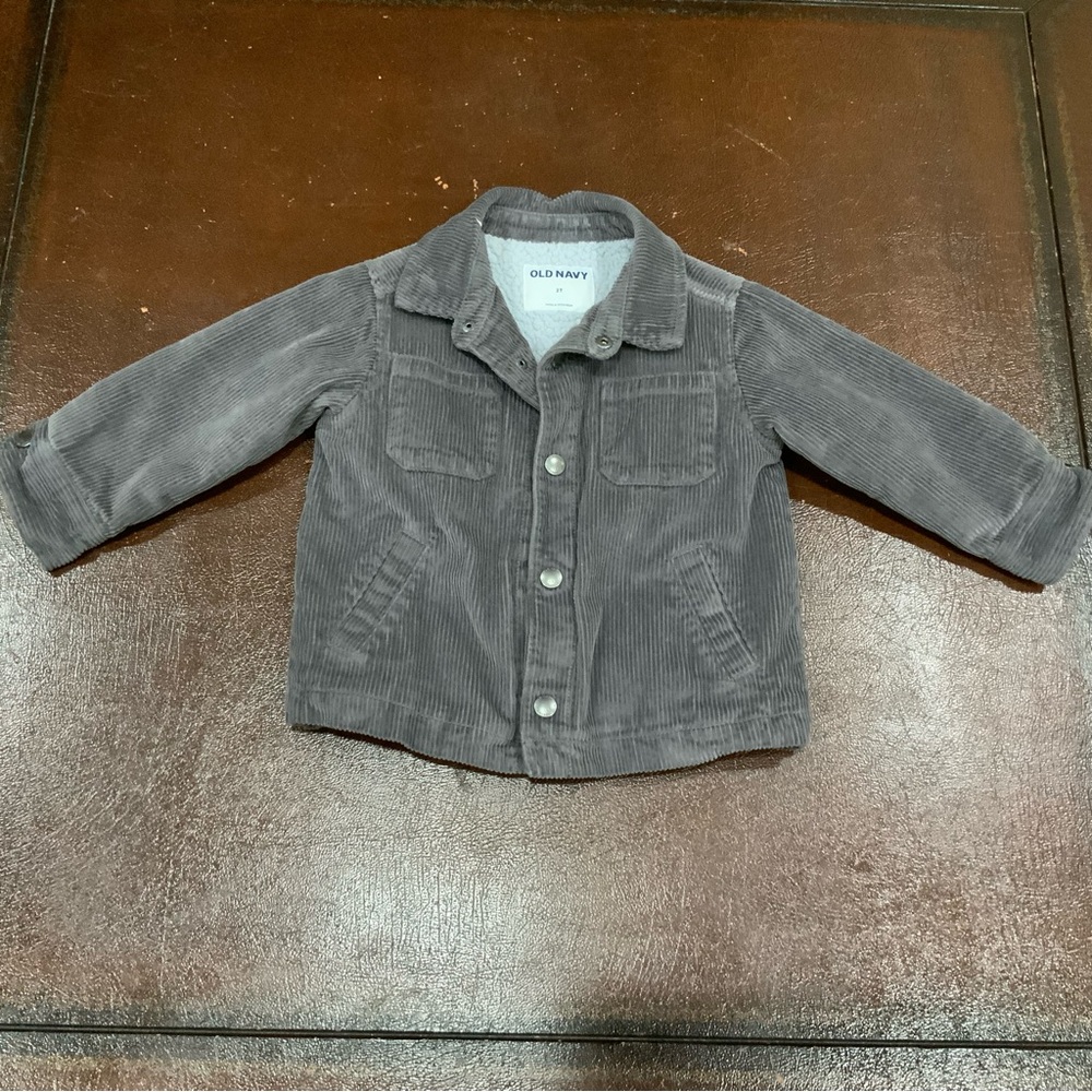 Old Navy Gray Kids Corduroy Jacket